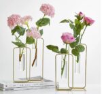 Beautiful Golden Metal Vase - 1 Pc