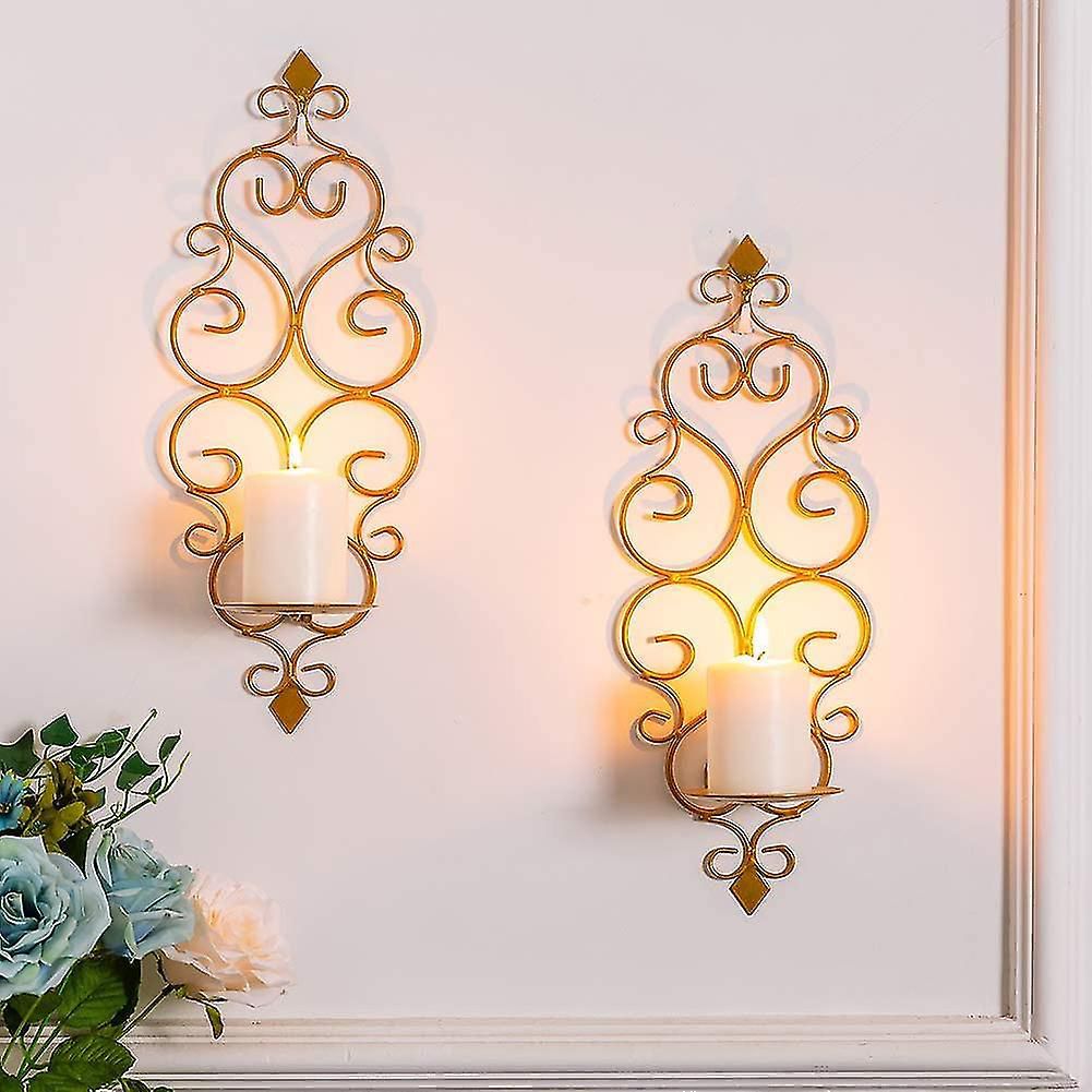 Wall Candle Holder Decorative Black Candle