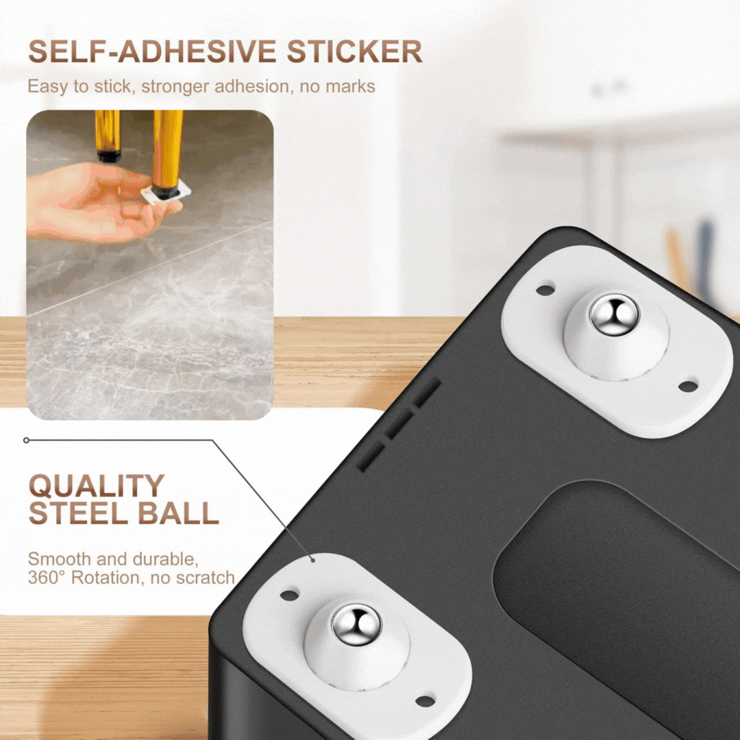 360° Rollers Wheels -Furniture And Appliance Movers Pack of 4 Pcs