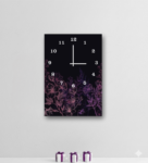 Elegant Floral Wooden Wall Clock – 12×16 Inch