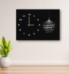 Inspirational Quote Wooden Wall Clock – 12×16 Inch