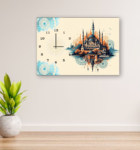 Modern Digital Printed Wooden Wall Clock – 12×16 Inch