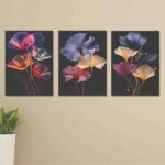3-Piece Wooden Wall Art Frame Set (8×11 Inch Each Frame)