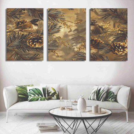 3-Piece Wooden Wall Art Frame Set (8×11 Inch Each Frame)