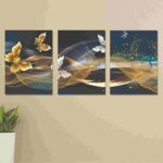 3-Piece Wooden Wall Art Frame Set (8×11 Inch Each Frame)
