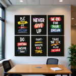 Set of 6 Motivational Phototile Wall Art Frames (8×11 Inch)