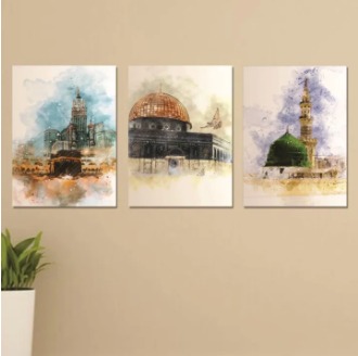 Set of 3 Sticky Wooden Canvas Frames (8×11 Inch)