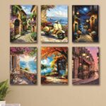 6-Piece Wooden Wall Art Frame Set (8×11 Inch)