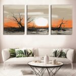 3-Piece Wooden Wall Art Frame Set  (8×11 Inch Each Frame)