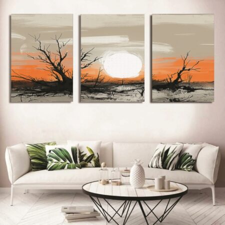 3-Piece Wooden Wall Art Frame Set  (8×11 Inch Each Frame)
