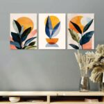 3 Piece premium wall art tile set