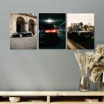 Set of 3 Premium Wall Art Photo Tiles – Modern Home Decor Sets