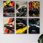Set of 6 Premium Wall Art Photo Tiles – Modern Home Decor Sets