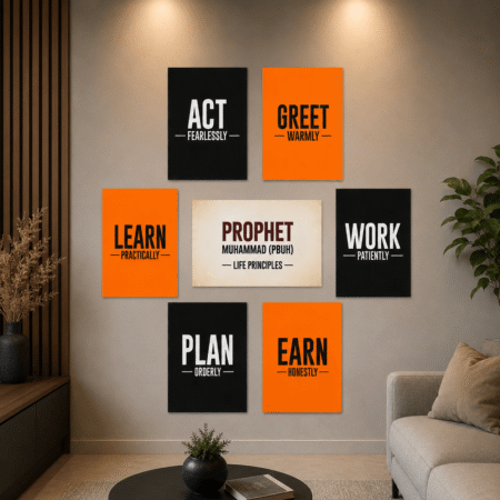 7 Pcs Motivational Wall Art  Set Premium Home & Office Decor