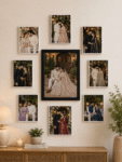 1 Glass Frame With 8 Pcs Customised Photo Tiles