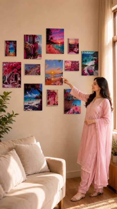 Tropical Escape Gallery – 12 Pcs Premium Wall Art Frame Set