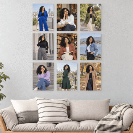 9 Pcs Customised Photo Tiles