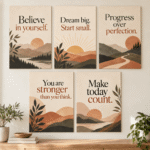 earth-tone-believe-dream-progress-5-piece-motivational-wall-art-set